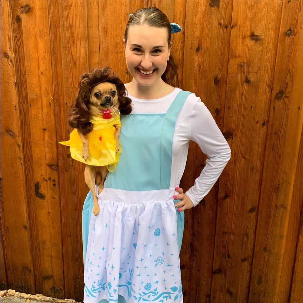 Disney Pet Beauty & the Beast Belle Costume - Size Small